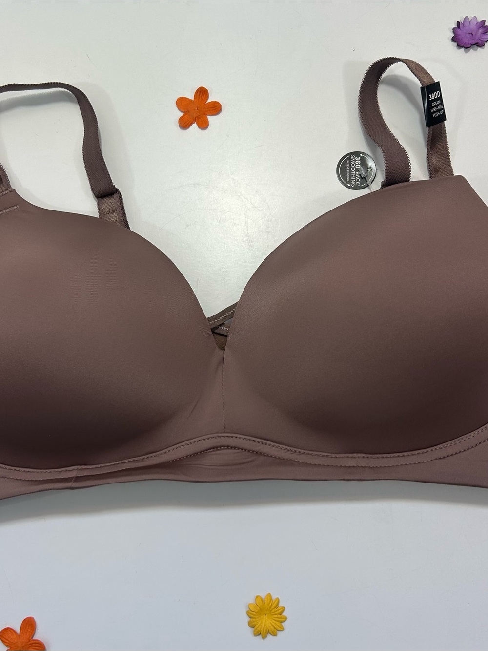 Torrid Dream Wire-Free Brown Push-Up Bra 38DD NWT